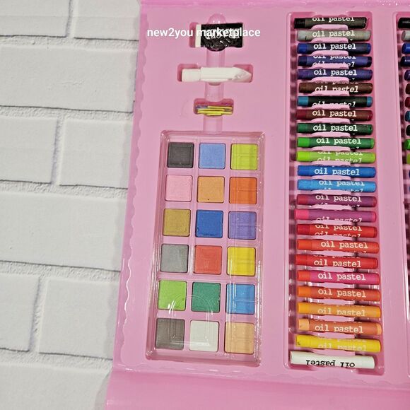 208 PCS Art Supplies Drawing Kit for Kids Adults Set with Double Sided Trifold - Picture 11 of 14